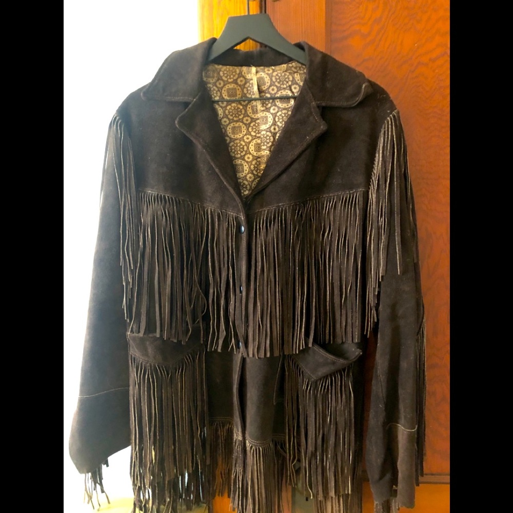 Suede Fringe Jacket